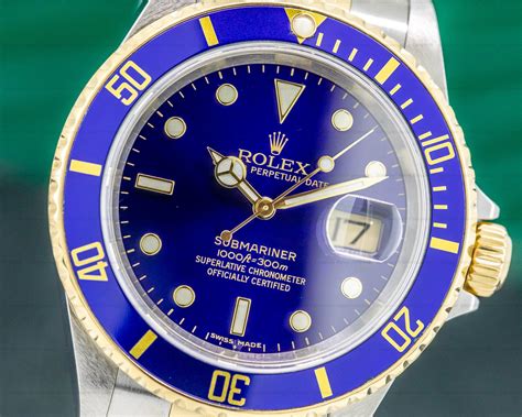 rolex 16613 blu dial insert|rolex submariner 16613 for sale.